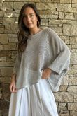 Conrad Grunge Loose Cotton Knit Pearl